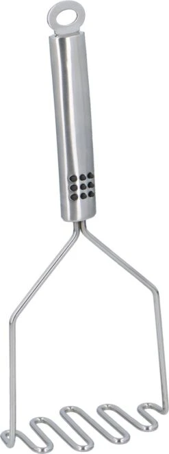 Alpina Aardappel Stamper 27 Cm Van RVS - Keukengerei - Kookgerei - Aardappelpuree Stamper