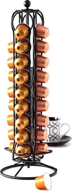 Five® Draaibare Cuphouder Nespresso Zwart - Zwart