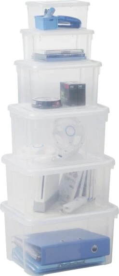 Curver Handy Opbergbox - 3x25L - 3 Stuks - Transparant -Thuisopslag 520x1200 2