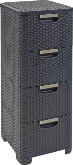 Curver Style Ladesysteem - 4x 14L - Antraciet