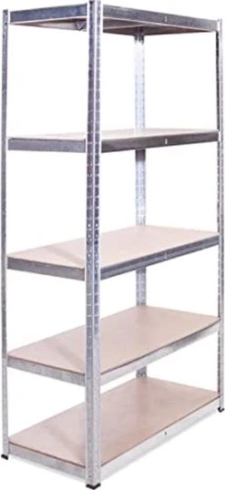 Het Opschorten Van De Garage: 150cm X 75cm X 30cm | Opschorten Voor Zwaar Werk - 1 5 Tier Stalen Opschorting (175KG Per Plank), 875KG Capaciteit | 5 Jaar Garantie