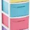 Ladekast/organizer Met 4 Lades Multi Kleuren - 39 X 28,5 X 78 Cm - Ladekasten/organisers Kantoor/woonartikelen -Thuisopslag 555x1200 3