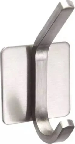 Zelfklevende Ophanghaak RVS | Jashaak | Ophanghaken | Metaal | Handdoek Haak | Plak Haak | Tape | Kapstok | Muur Haak | Wandhaak | Zelfklevend | Badkamer Haken | Zonder Boren