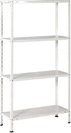 Avasco Opbergrek/ Stellingkast Solid 50 Wit - 200 Kg Draagkracht - 150x75x30 Cm