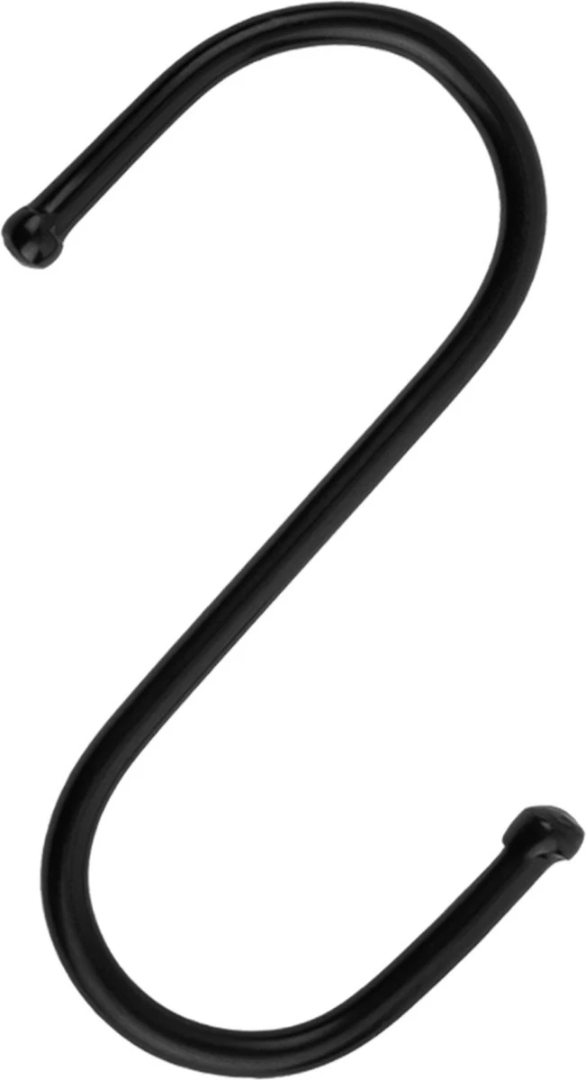 QUVIO Ophanghaken - Haken - Kleding Haken - Losse Haken Voor Theedoeken - Handdoekhaak Voor In De Keuken - S-Haken - Keukenhaak - 6 Cm - 10 Stuks - Staal - Zwart 4 QUVIO Ophanghaken - Haken - Kleding Haken - Losse Haken Voor Theedoeken - Handdoekhaak Voor In De Keuken - S-Haken - Keukenhaak - 6 Cm - 10 Stuks - Staal - Zwart - Afbeelding 2