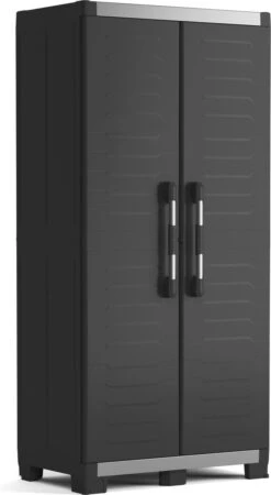 Keter XL Garage Hoge Kast - 3 Planken - 89x54x188 Cm - Zwart