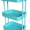 O'DADDY® Keukentrolley Op Wieltjes - Serveerwagen - Keukentrolley Blauw - Verrijdbaar En Vast - 3 Lagen - 86 X 43 X 36 Cm -Thuisopslag 666x1200 2