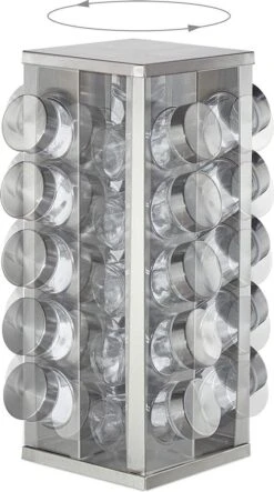 Pleasantwork Kruidenrek - Staand - Draaibaar - 20 Potjes -Thuisopslag 669x1200