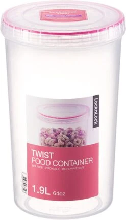 Lock&Lock Beschuitbus - Bewaardoos Voor Beschuit - Rijstwafel Bewaarbus - Voorraadbussen - Set Van 2 Stuks - 1,9 Liter - Transparant -Thuisopslag 690x1200 1