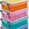 Really Useful Boxes Opbergdoos Set Van 5 X 0.2 Liter Assorti Kleuren 1 Really Useful Boxes Opbergdoos Set Van 5 X 0.2 Liter Assorti Kleuren -Thuisopslag 702x1200