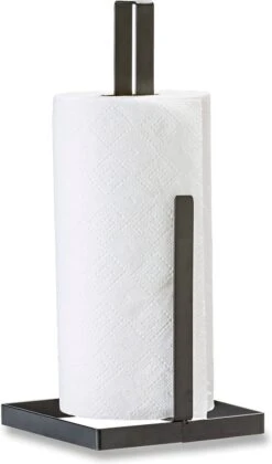 Blokker Mat Zwarte Keukenrolhouder - 14 X 14 X 31 Cm