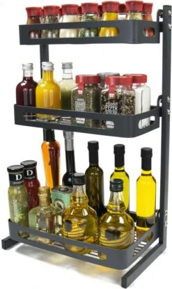 Chefs Cuisine Kruidenrek - Kruidenrek Staand - Keukenrek -aanrecht Organizer - Bureau Organizer - Keuken Organizers - Roestvrij Staal 10 Chefs Cuisine Kruidenrek - Kruidenrek Staand - Keukenrek -aanrecht Organizer - Bureau Organizer - Keuken Organizers - Roestvrij Staal -Thuisopslag 715x1200