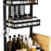 Koflergoods - Kruidenrek - Kruidenrek Staal - 3 Laags - Opbergrek - Keuken Organizer - Roestvrijstaal - Aanrecht Organizer -Thuisopslag 717x1200