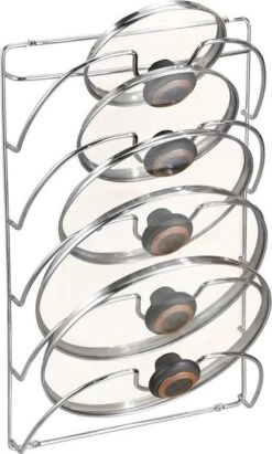 IDesign Pannendekselhouder Deurmontage - Zilver - Sorteervakken 7 IDesign Pannendekselhouder Deurmontage - Zilver - Sorteervakken -Thuisopslag 721x1200 3