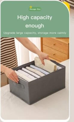 Merkloos EK Boutique Stevige Kleding/Broeken Organizer ''Opbergbox Voor Kledingkast'' ‘Ruimtebesparing’ ‘lade Organizer’ ‘kledingkast’ ‘kledinghangers’ ‘kledingbox’ ‘Opergdoos’ -Thuisopslag 727x1200 1