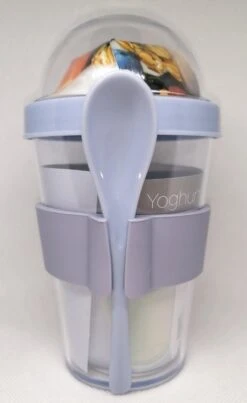 Merkloos Yoghurt Beker To Go - Kunststof - Ø8 X H16 Cm ( U Kunt Geen Kleur Keuze Opgeven) -Thuisopslag 735x1200