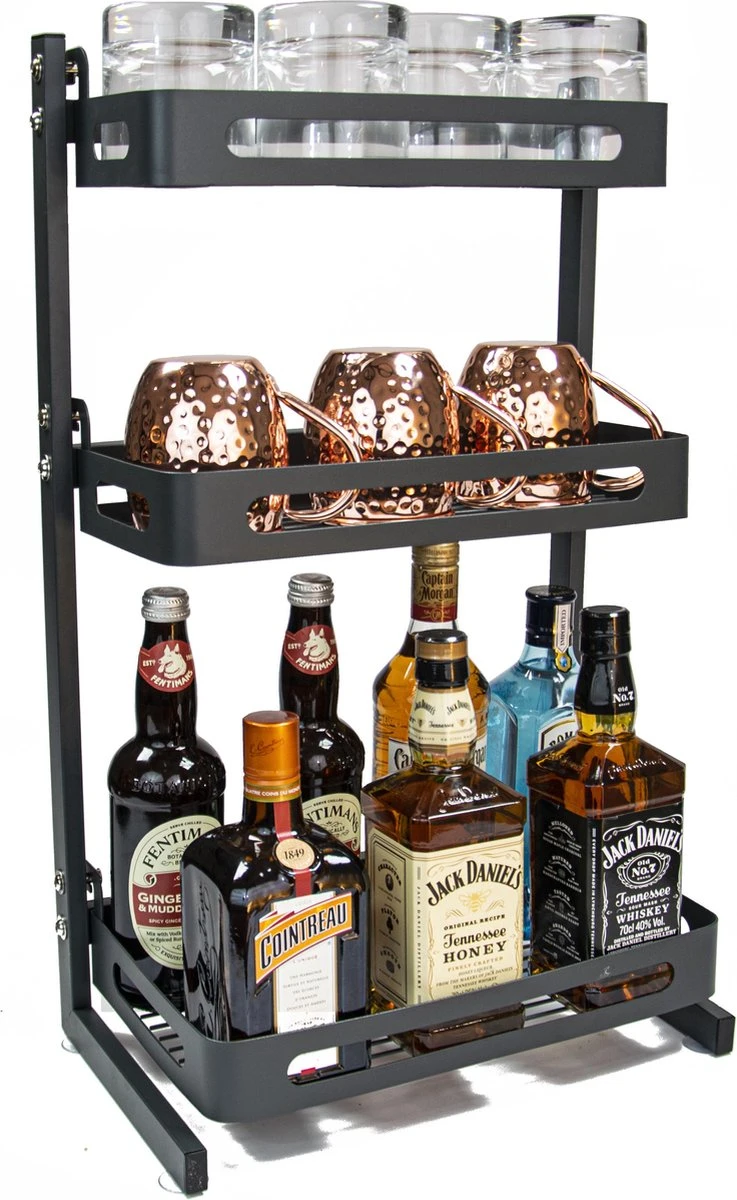 Chefs Cuisine Kruidenrek - Kruidenrek Staand - Keukenrek -aanrecht Organizer - Bureau Organizer - Keuken Organizers - Roestvrij Staal 4 Chefs Cuisine Kruidenrek - Kruidenrek Staand - Keukenrek -aanrecht Organizer - Bureau Organizer - Keuken Organizers - Roestvrij Staal - Afbeelding 2