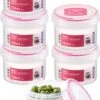 Lock&Lock Voorraadbussen - Vershoudbakjes - Bewaardozen Voedsel - Sausbakjes Met Deksel - Dressing Bakje - Kruidenpotjes - Babyvoeding Bewaarbakjes - 150 Ml - Rond - Luchtdicht - BPA Vrij - Set Van 6 Stuks -Thuisopslag 738x1200