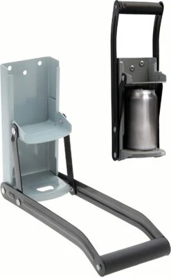 MikaMax Blikjespers - Keukenhulphouder - Blikkenpers - Can Crusher - Grijs - 32 X 10 X 10 Cm