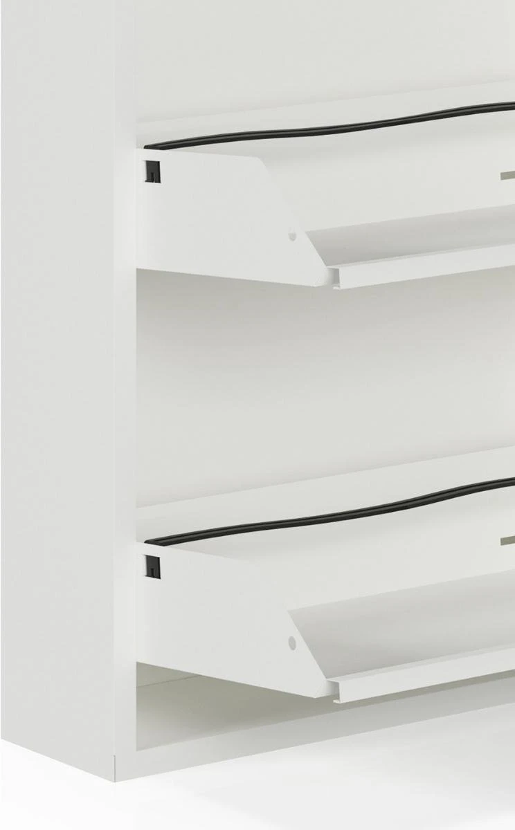 Schoenenkast Bodi 5-vaks Wit 9 Schoenenkast Bodi 5-vaks Wit - Afbeelding 7