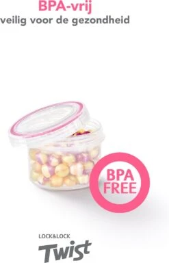 Lock&Lock Voorraadbussen - Vershoudbakjes - Bewaardozen Voedsel - Sausbakjes Met Deksel - Dressing Bakje - Kruidenpotjes - Babyvoeding Bewaarbakjes - 150 Ml - Rond - Luchtdicht - BPA Vrij - Set Van 6 Stuks -Thuisopslag 772x1200