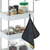 4-laagse Opslagtrolley Met Wielen - Trolley Of Rek Voor Keuken, Kantoor & Badkamer - 40 X 22 X 86 Cm - Wit -Thuisopslag 790x1200 1