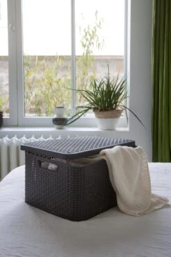 Curver Style Mand L - 30L - Antraciet Met Deksel 18 Curver Style Mand L - 30L - Antraciet Met Deksel -Thuisopslag 799x1200 30