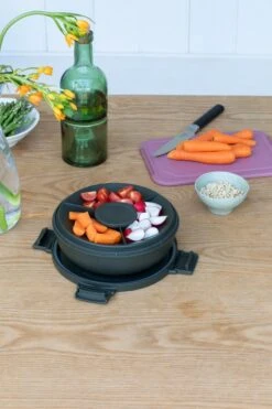 Brabantia Make & Take Salade Lunchbox - 1,3 L - Kunststof - Dark Grey -Thuisopslag 800x1200 10