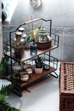 Metalen Keuken Etagere 2 Laags Van Naturn Living | Keuken Opbergrek | Kruidenpotjes Rek | Kruiden Organizer | Keuken Rek Specerijen | Mat Zwart -Thuisopslag 800x1200 14