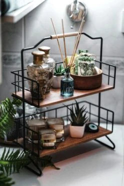 Metalen Keuken Etagere 2 Laags Van Naturn Living | Keuken Opbergrek | Kruidenpotjes Rek | Kruiden Organizer | Keuken Rek Specerijen | Mat Zwart -Thuisopslag 800x1200 15