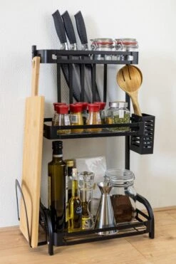 Sens Design Kruidenrek Staand – Keukenrek Voor Kruidenpotjes - Zwart -Thuisopslag 800x1200 18