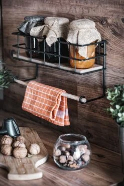 Ophangbaar Kruidenrek Voorzien Met Keukenrolhouder Van Naturn Living | Zwevende Wandplank | Keukenrol Houder | Keuken Opbergrek | Multifunctioneel Kruidenrek | Mat Zwart -Thuisopslag 800x1200 41