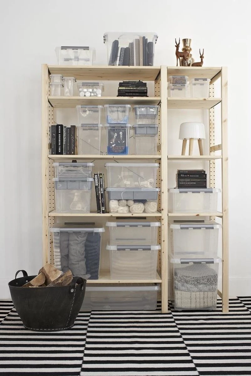 Sunware - Q-line Opbergbox Met Inzet 22L Transparant Metaal - 40 X 30 X 26 Cm 8 Sunware - Q-line Opbergbox Met Inzet 22L Transparant Metaal - 40 X 30 X 26 Cm - Afbeelding 6