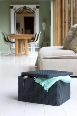 Curver Style Mand L - 30L - Antraciet Met Deksel 25 Curver Style Mand L - 30L - Antraciet Met Deksel -Thuisopslag 800x1200 61