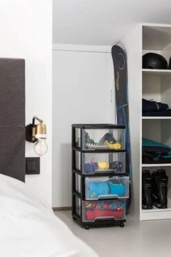 Curver Essentials Ladesysteem - 4x20L + Wielen -Thuisopslag 801x1200 3