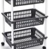 Antraciet Grijze Opberg Trolleys/roltafels Met 3 Manden 62 Cm - Etagewagentje/karretje Met Opbergkratten -Thuisopslag 811x1200 1