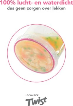 Lock&Lock Voorraadbussen - Vershoudbakjes - Bewaardozen Voedsel - Sausbakjes Met Deksel - Dressing Bakje - Kruidenpotjes - Babyvoeding Bewaarbakjes - 150 Ml - Rond - Luchtdicht - BPA Vrij - Set Van 6 Stuks -Thuisopslag 820x1200