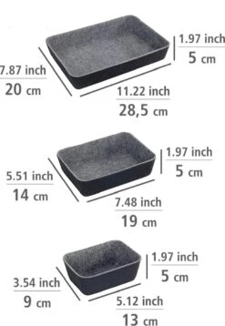 De Millennials 7 Delige Organizer - Ladeverdeler - Organizer Bureau - Lade Bakjes - Opbergbakjes - Mandjes - Make Up Bakjes - Lade Verdeler - Opberg Mandjes - Opbergmand - Donkergrijs -Thuisopslag 829x1200 1