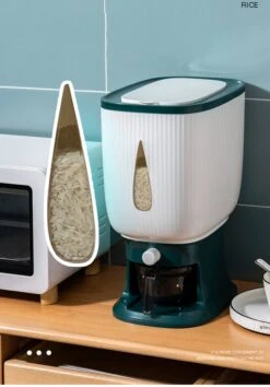 Deluqse Rijst Dispenser - Rijst Container - Grijs - Voedsel Dispenser - Rijst Opbergdoos - Rijst Bewaren - Rijst Opberg Container -Thuisopslag 838x1200 2