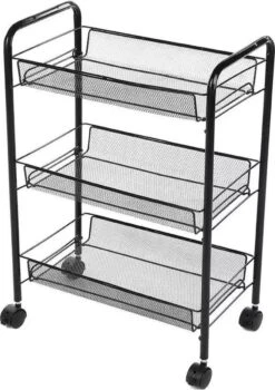 Buxibo Opbergrek 3 Laags Op Wieltjes Met Vakken - Keukentrolley Op Wielen - Badkamer/Keuken/Kamer Opbergrek - Nisrek - 45cmx37cmx63cm - Zwart 17 Buxibo Opbergrek 3 Laags Op Wieltjes Met Vakken - Keukentrolley Op Wielen - Badkamer/Keuken/Kamer Opbergrek - Nisrek - 45cmx37cmx63cm - Zwart -Thuisopslag 847x1200 7