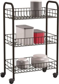 Tomado Metaltex Keukentrolley Met 3 Manden Siena Zwart -Thuisopslag 848x1200 7