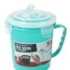 Turqoise Magnetron Soepbeker Met Ontluchtingsfilter – 13x11cm | Magnetron Bestendige Beker Voor Het Bereiden Van Soep -Thuisopslag 850x1200