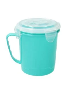 Turqoise Magnetron Soepbeker Met Ontluchtingsfilter – 13x11cm | Magnetron Bestendige Beker Voor Het Bereiden Van Soep -Thuisopslag 850x1200 2