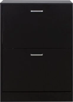 Schoenenkast - Schoenenrek - 2 Vakken - Zwart 11 Schoenenkast - Schoenenrek - 2 Vakken - Zwart -Thuisopslag 859x1200 3