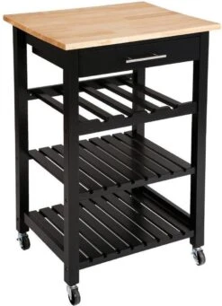 Merkloos Eazy Living Keukentrolley Bistro Zwart