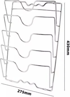 Janse Pannendekselhouder - Keukenkast Organizer - Pannenrek - Dekselhouder - Pannendeksel Organizer - Opbergrek - Pannendeksel Rek -Thuisopslag 870x1200