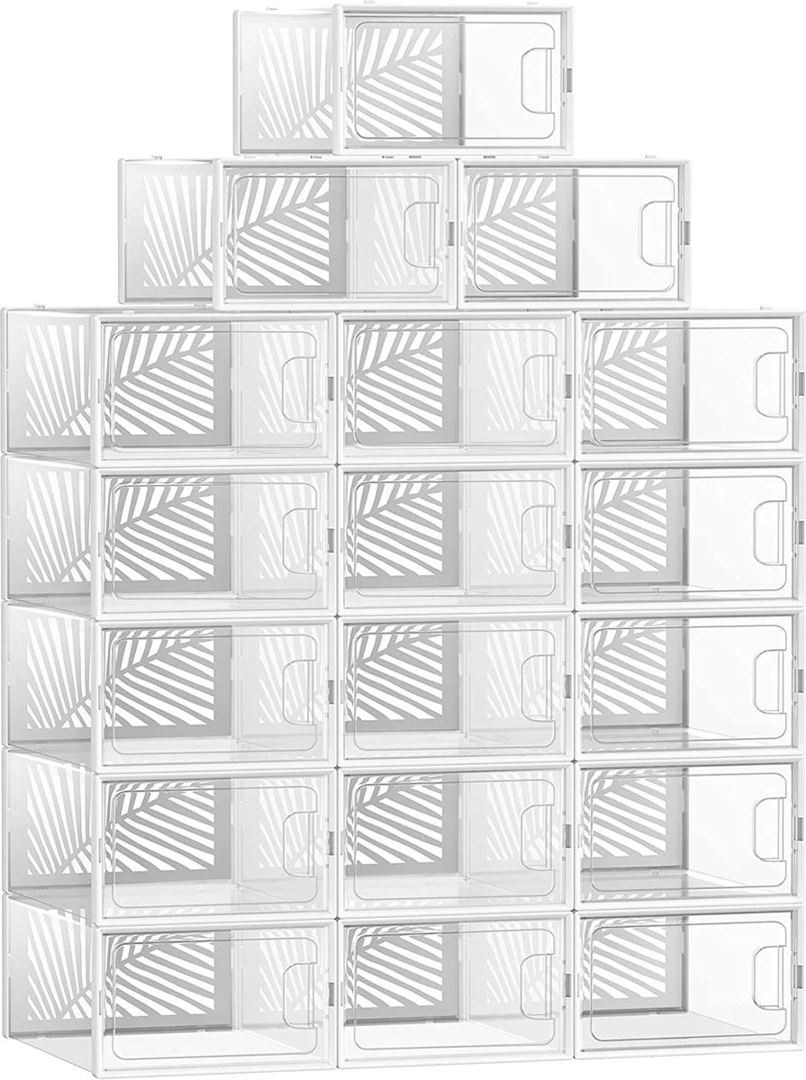 Merkloos Premium Schoenen Opbergsysteem Set Van 18 - Schoenenbox Tot Maat 44 - Schoenen Organizer Doorzichtig - Organizer Kleding - Kast Organizer - Lade Organizer 3 Merkloos Premium Schoenen Opbergsysteem Set Van 18 - Schoenenbox Tot Maat 44 - Schoenen Organizer Doorzichtig - Organizer Kleding - Kast Organizer - Lade Organizer