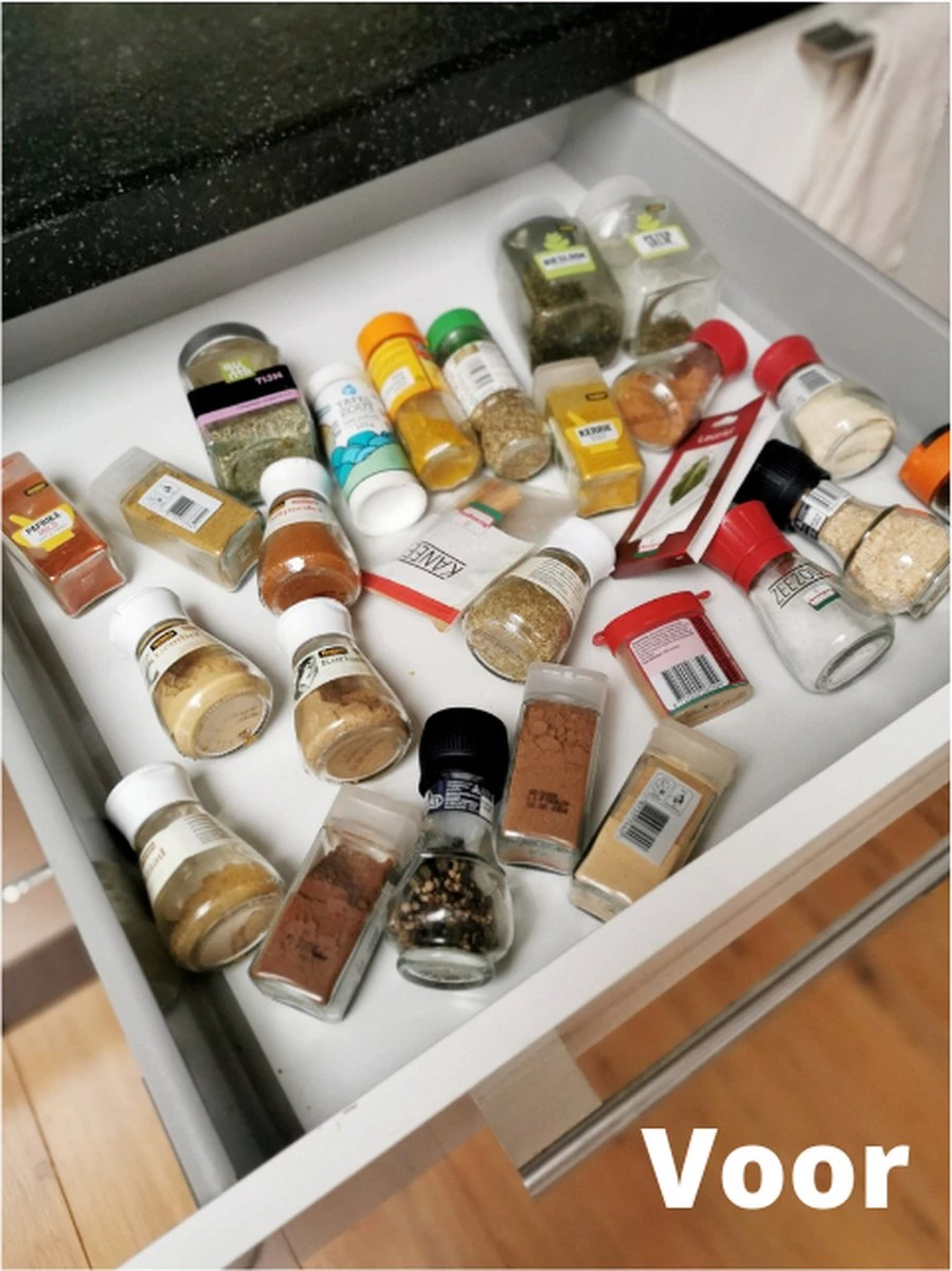 Merkloos Kruidenrek Lade - Kruiden Organizer - Kruidenrek Uitschuifbaar - Lade Organizer - Kruiden Opbergen Lade - Kruidenrekje Schuif - Min. 20x42 Max. 40x42 9 Merkloos Kruidenrek Lade - Kruiden Organizer - Kruidenrek Uitschuifbaar - Lade Organizer - Kruiden Opbergen Lade - Kruidenrekje Schuif - Min. 20x42 Max. 40x42 - Afbeelding 7