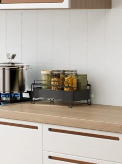 BROËL™ Organizer – Ladekast - Opbergrek - Aanrecht Organiser – Keuken Organizers - Ladeblok - Kast Organizer - Organizer Lade - Zwart - Ladesysteem - Gootsteen Organizer - Gootsteenkast Organizer - Keukenrek - Metaal - Antislip -Thuisopslag 899x1200 14