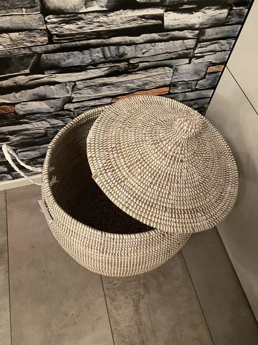 Decoratieve Mand Met Deksel En Handvaten 5 Decoratieve Mand Met Deksel En Handvaten - Afbeelding 3